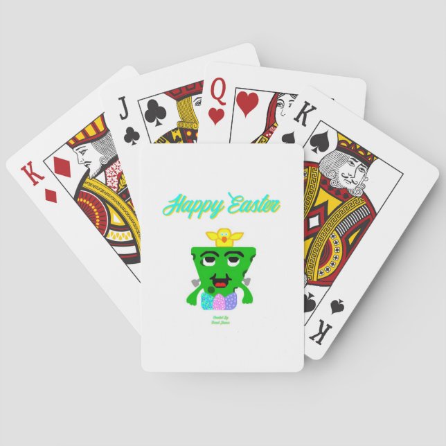 Cartas de juego de Pascua Franken-Cheese (Reverso)