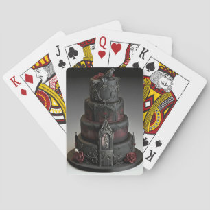 Cartas de juego de pasteles góticos Bodas