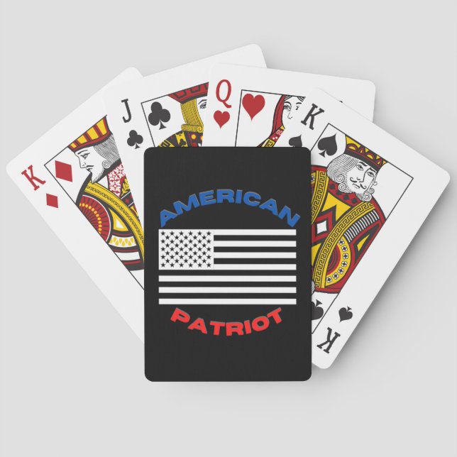 Cartas de juego de Patriot Americano (Reverso)