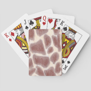 Cartas de juego de patrones de puntos de jirafa