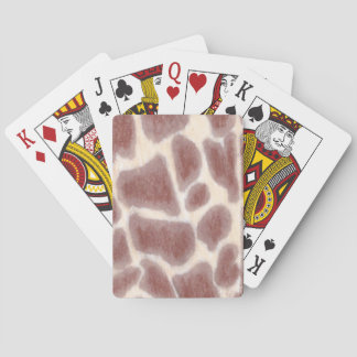 Cartas de juego de patrones de puntos de jirafa
