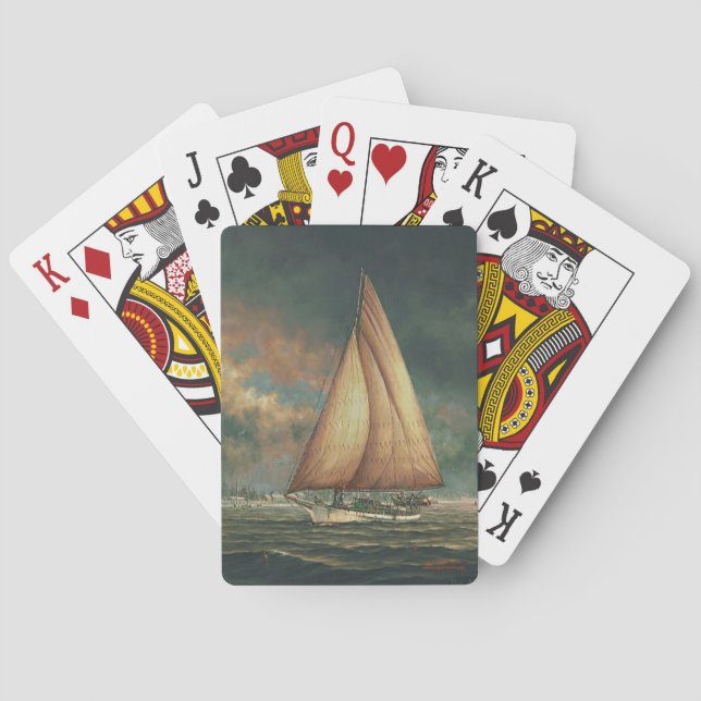Cartas de juego de Paul McGehee "The Melon Boat" (Reverso)