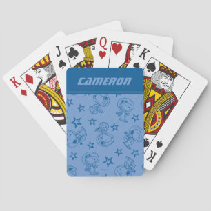 Cartas de juego de Peanuts Snoopy Blue Space Astro