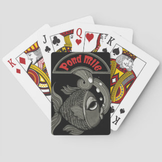 Cartas de juego de peces de la milla de estanques