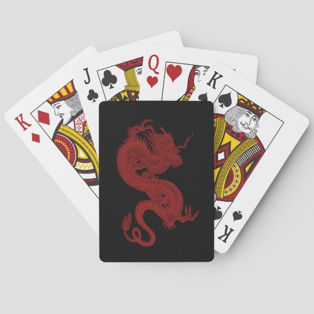 Cartas de juego de Pendragón Rojo (Reverso)