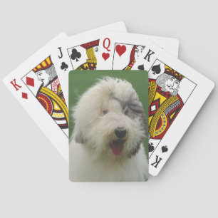Cartas de juego de perro pastor inglesa
