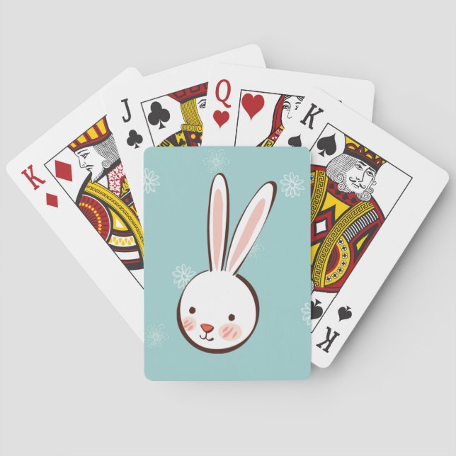 Cartas de juego de Personalizado de conejo de Pasc (Reverso)