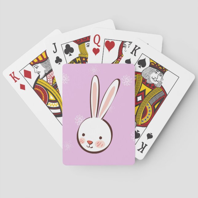 Cartas de juego de Personalizado de conejo de Pasc (Reverso)