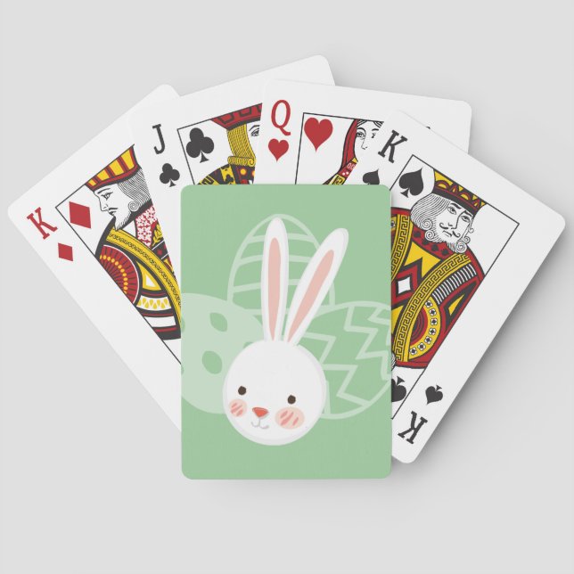 Cartas de juego de Personalizado de conejo de Pasc (Reverso)