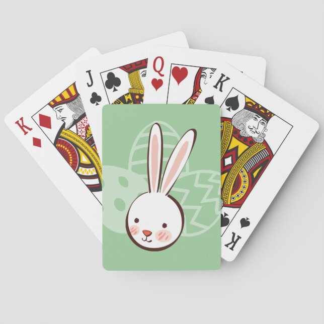 Cartas de juego de Personalizado de conejo de Pasc (Reverso)