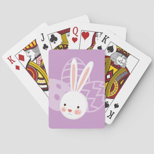 Cartas de juego de Personalizado de conejo de Pasc (Reverso)
