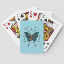 Cartas de juego de Personalizado de mariposa folcl