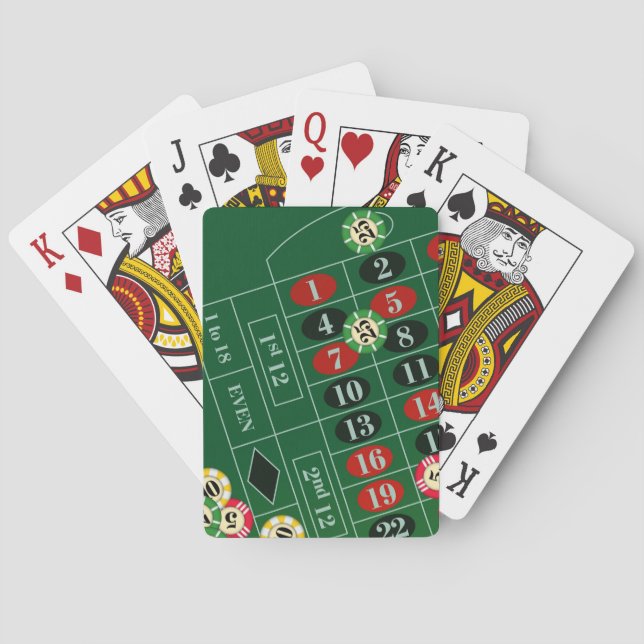 Cartas de juego de Personalizado de ruleta (Reverso)
