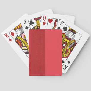 Cartas de juego de Personalizado rojo dividido de 