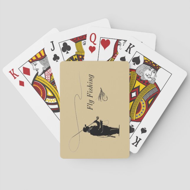 Cartas de juego de pesca aérea (Reverso)