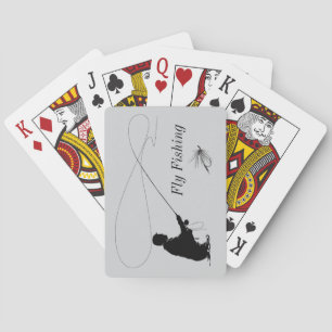 Cartas de juego de pesca aérea