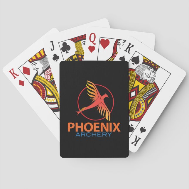 Cartas de juego de Phoenix Archery (Reverso)