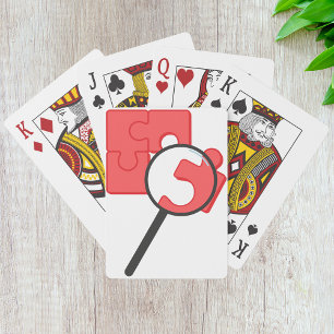 Cartas de juego de piezas de rompecabezas