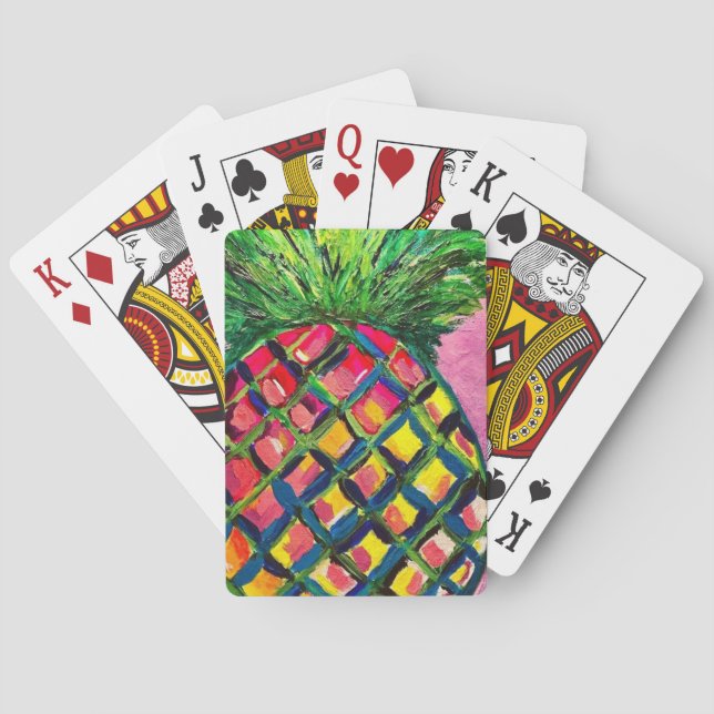Cartas de juego de piña (Reverso)