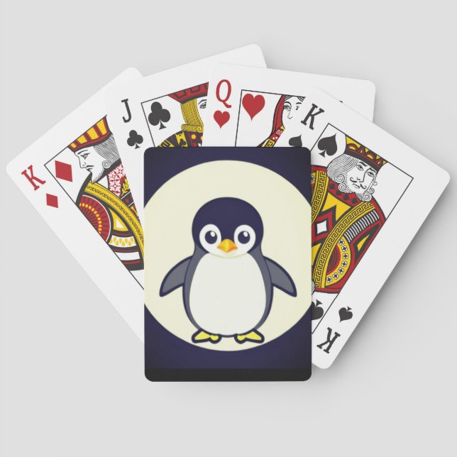 Cartas de juego de pingüino (Reverso)