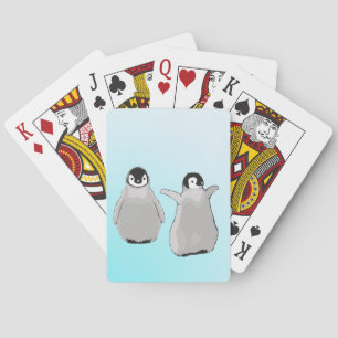 Cartas de juego de pingüino