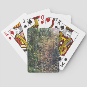 Cartas de juego de pintura de jardín abstracto