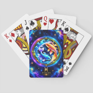Cartas de juego de Piscis Neon