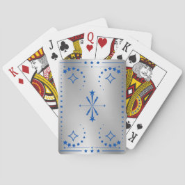 Cartas de juego de plata clásica