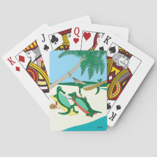 Cartas de juego de playa Sandy Toes