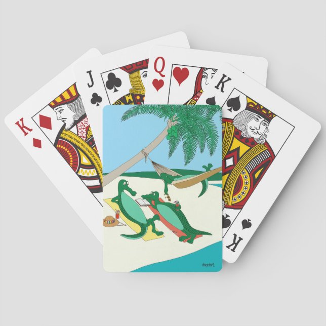 Cartas de juego de playa Sandy Toes (Reverso)