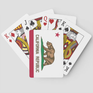 cartas de juego de póquer de bandera estatal de la