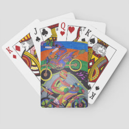 Cartas de juego de póquer de motocicleta Motorcros