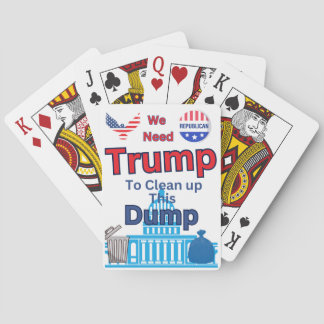 Cartas de juego de póquer de Trump "Limpiar este v