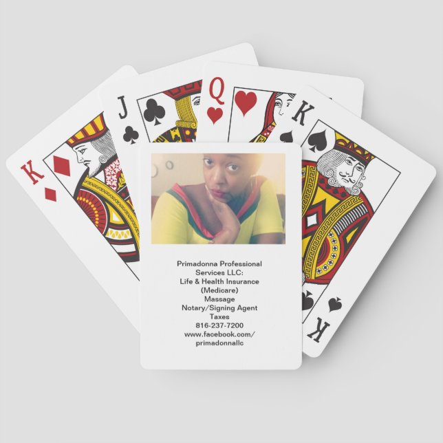 Cartas de juego de Primadonna (Reverso)