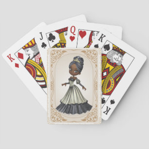 Cartas de juego de princesas africanas