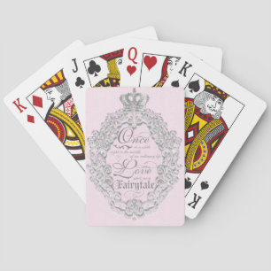 Cartas de juego de princesas rosadas de época FAIR