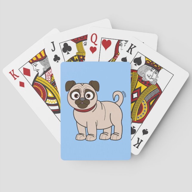 Cartas de juego de pug (Reverso)