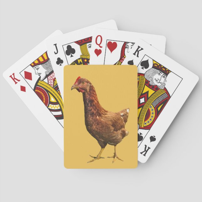 Cartas de juego de Red Hen Island Rhode (Reverso)