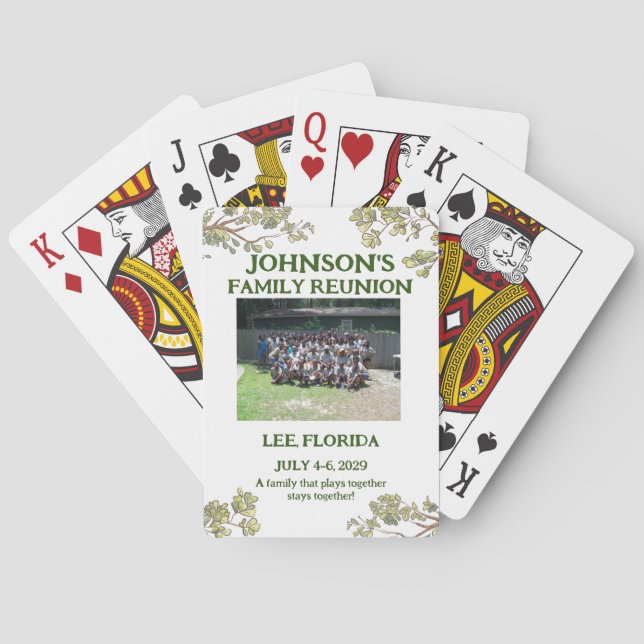 Cartas de juego de regalo de la Reunión de la Fami (Reverso)