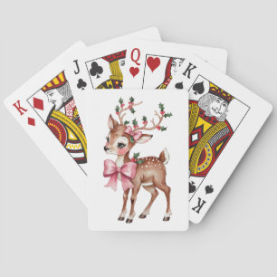 Cartas de juego de renos Holly Jolly