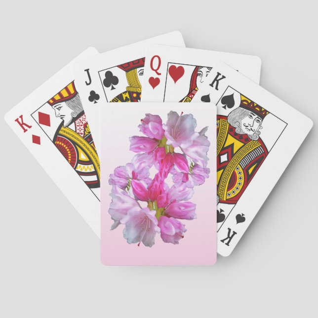 Cartas de juego de Rhododendron Flowers (Reverso)