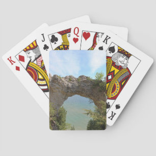 Cartas de juego de rock artístico en isla Mackinac