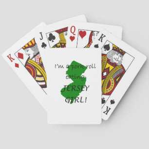 Cartas de juego de rollo de cerdo de Nueva Jersey