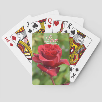 Cartas de juego de rosa