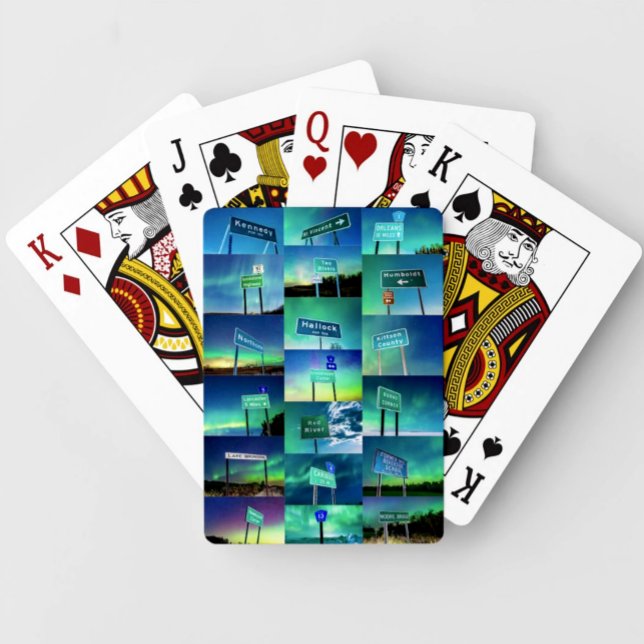 Cartas de juego de "Rótulos de carreteras del cond (Subido por el creador)