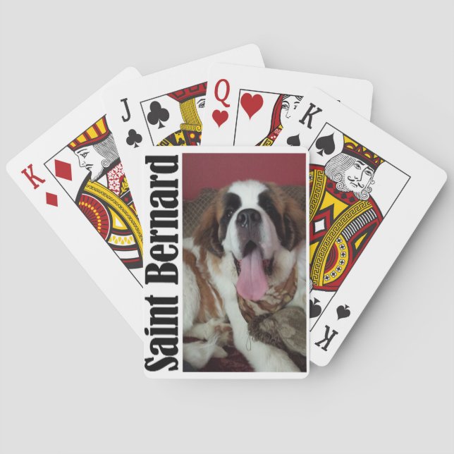 Cartas de juego de Saint Bernard (Reverso)