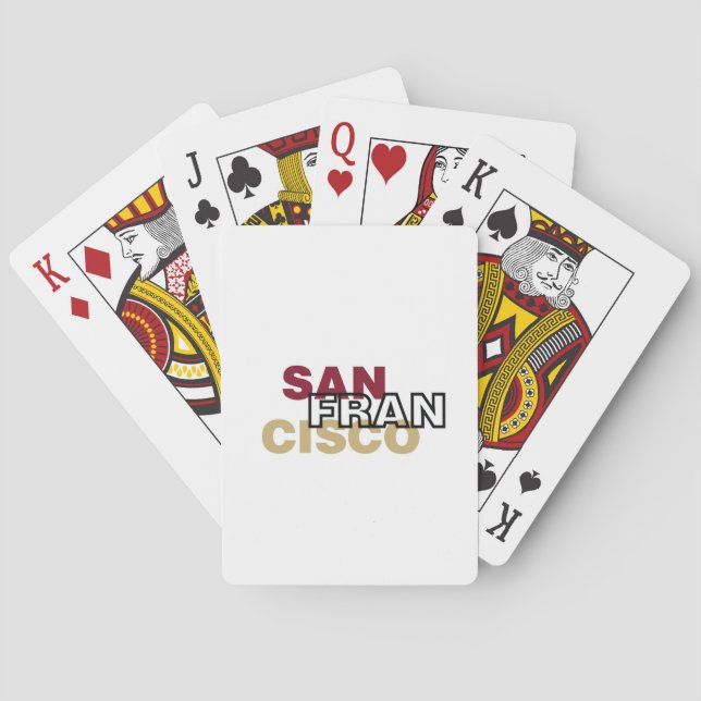 Cartas de juego de San Francisco (Reverso)