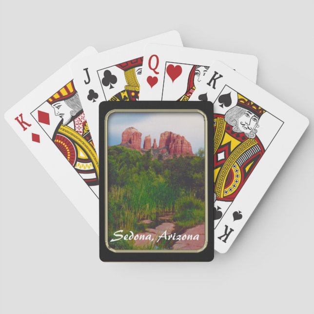 Cartas de juego de Sedona Arizona (Reverso)