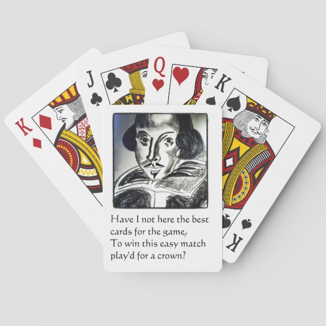 Cartas de juego de Shakespeare (Reverso)