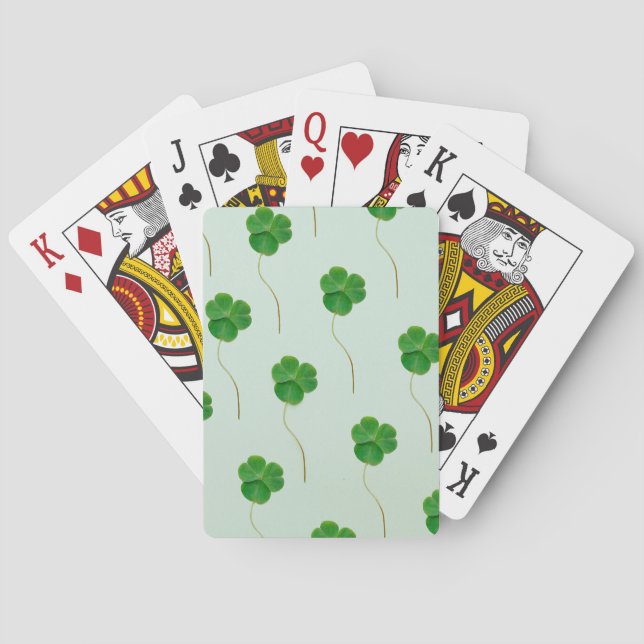 Cartas de juego de Shamrock (Reverso)